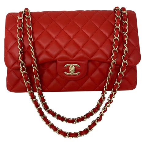 chanel rot tasche